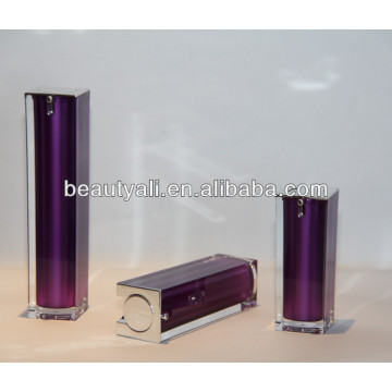 Luxury Square Cosmetics Acrílico Airless Pump Container 15ml 30ml 40ml 50ml 80ml 100ml 120ml